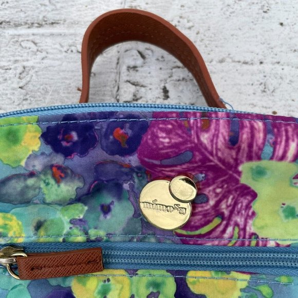 Mimosa Women Backpack Multi color Floral Print Mini Bag Read descr - Picture 8 of 12